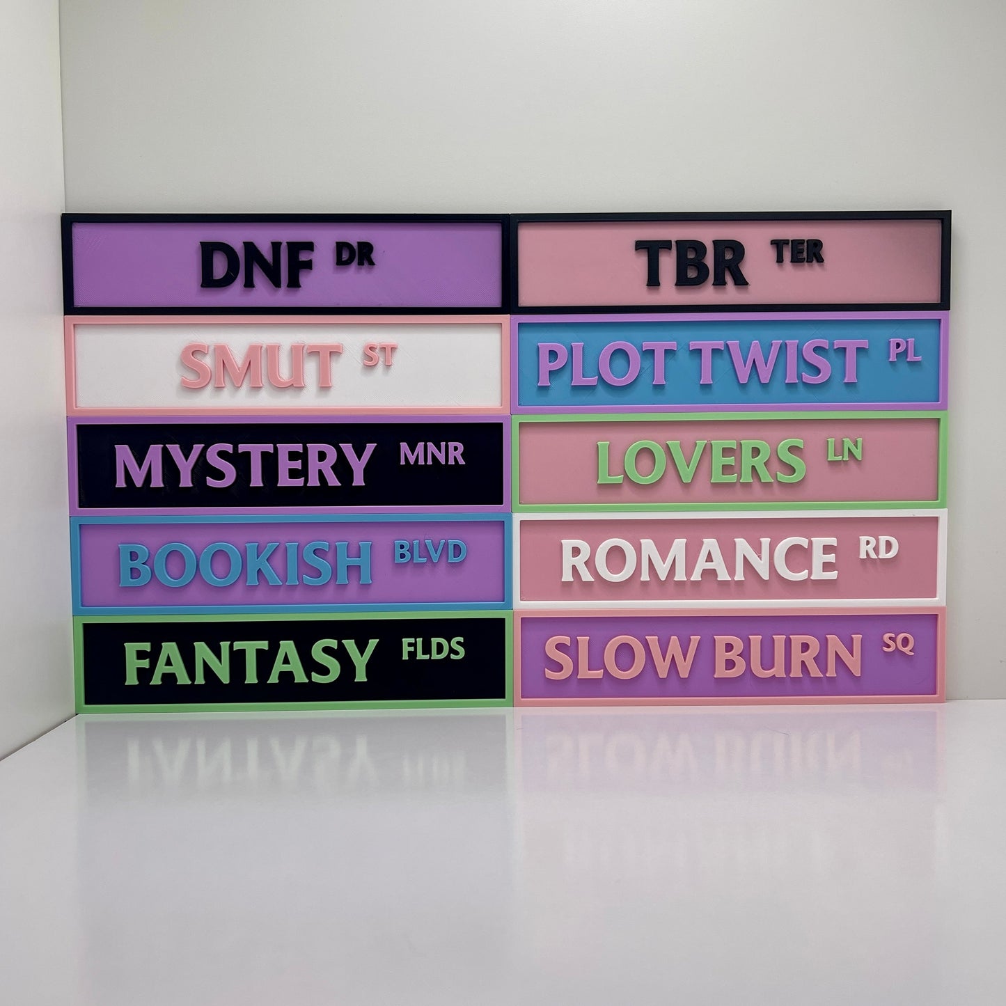Bookish Street Signs