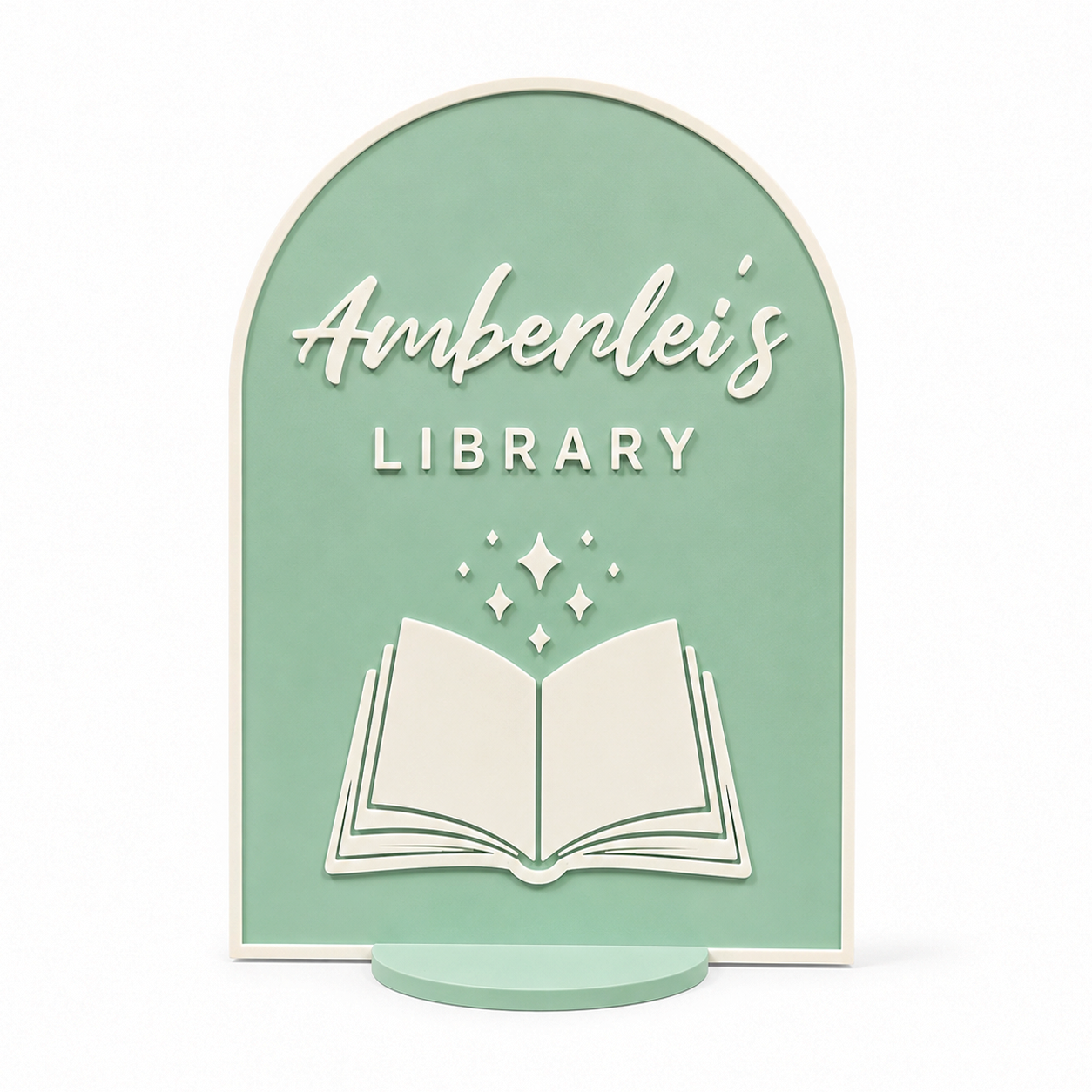 Bookish Library Sign 🪧
