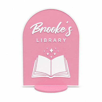 Bookish Library Sign 🪧