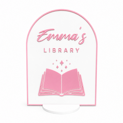 Bookish Library Sign 🪧