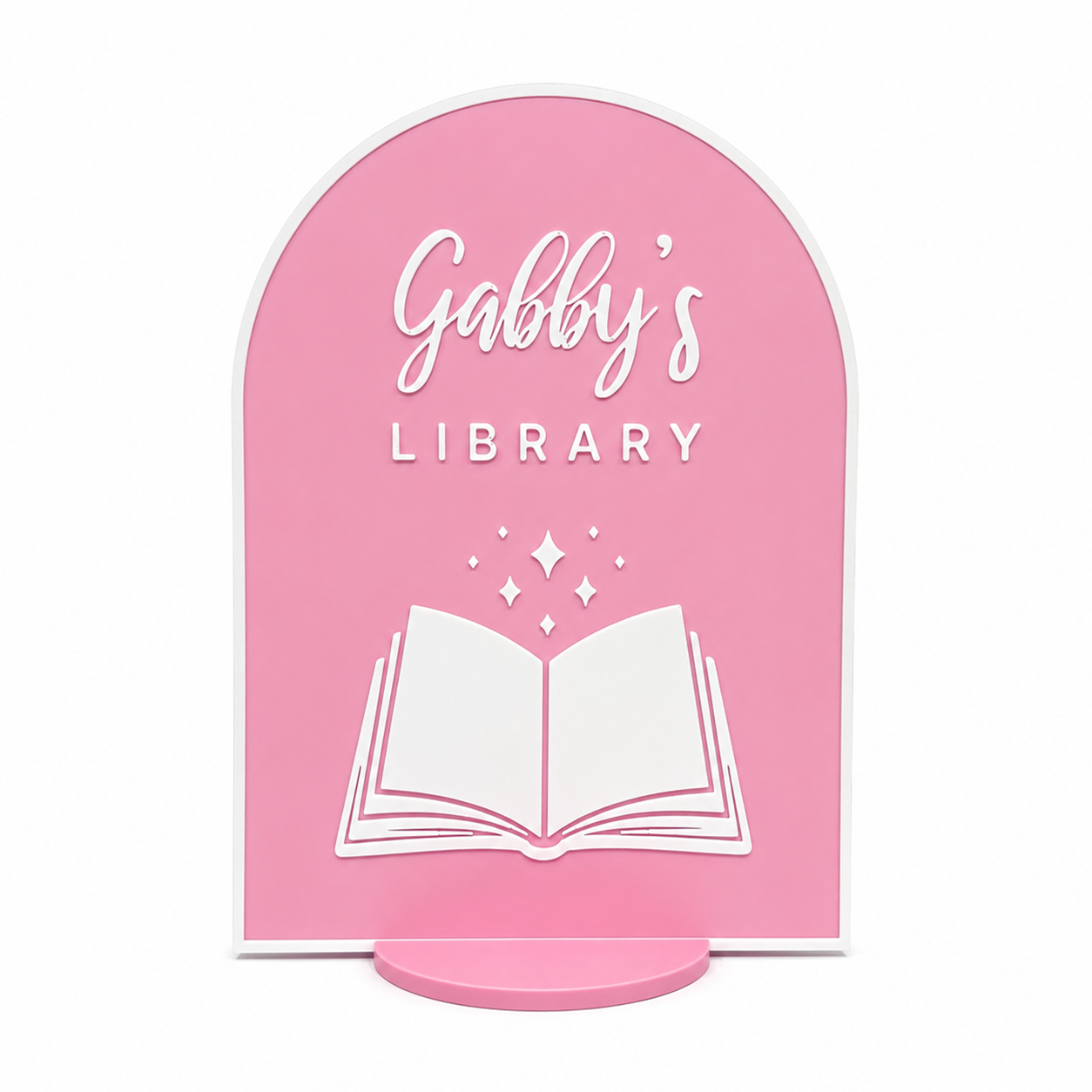 Bookish Library Sign 🪧