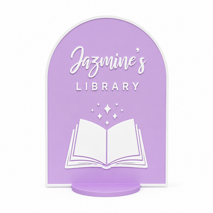 Bookish Library Sign 🪧