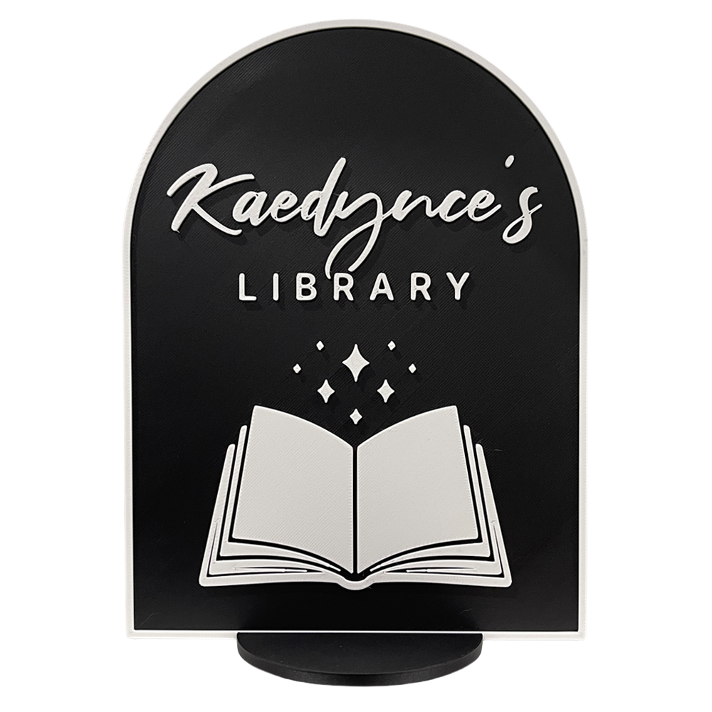 Bookish Library Sign 🪧