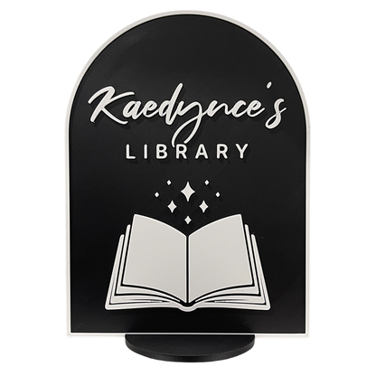 Bookish Library Sign 🪧