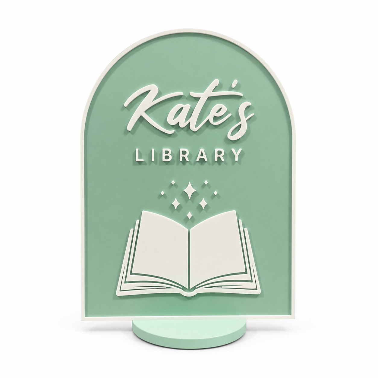 Bookish Library Sign 🪧