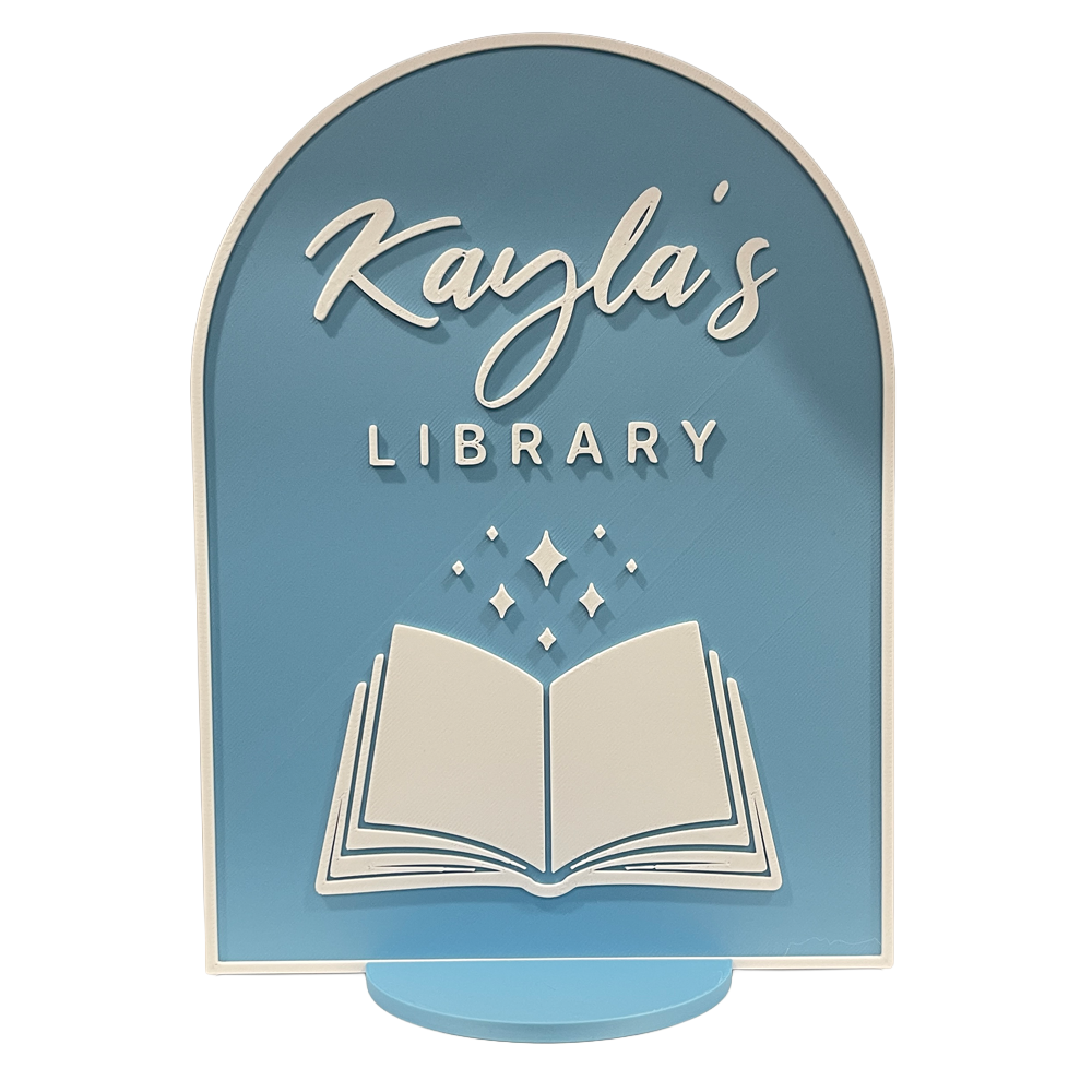 Bookish Library Sign 🪧