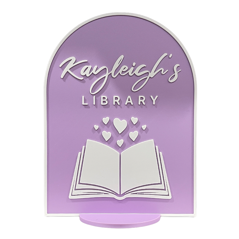 Bookish Library Sign 🪧