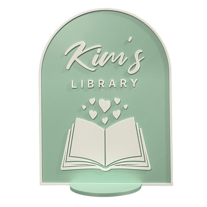 Bookish Library Sign 🪧