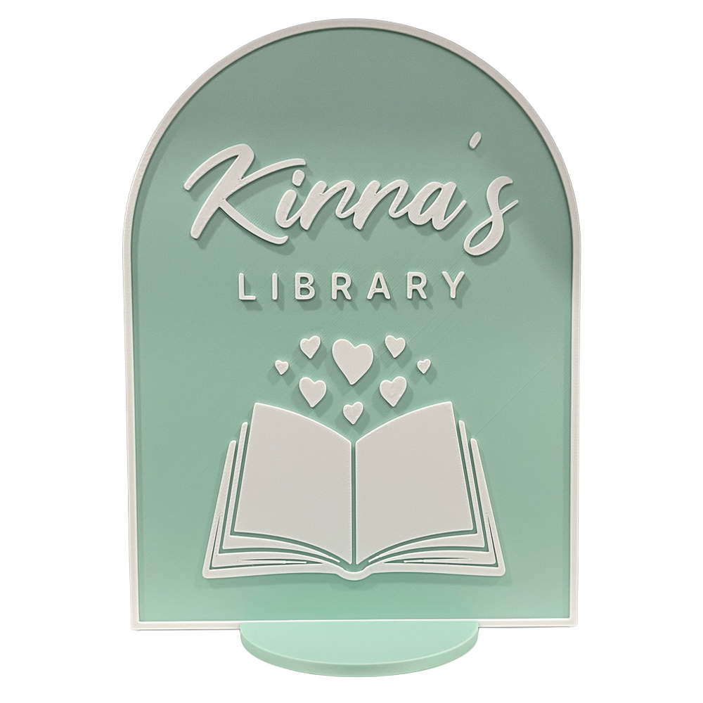 Bookish Library Sign 🪧