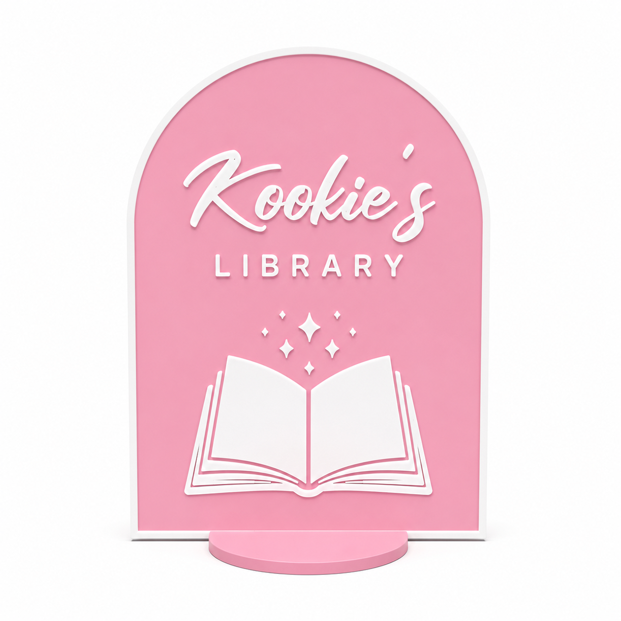 Bookish Library Sign 🪧