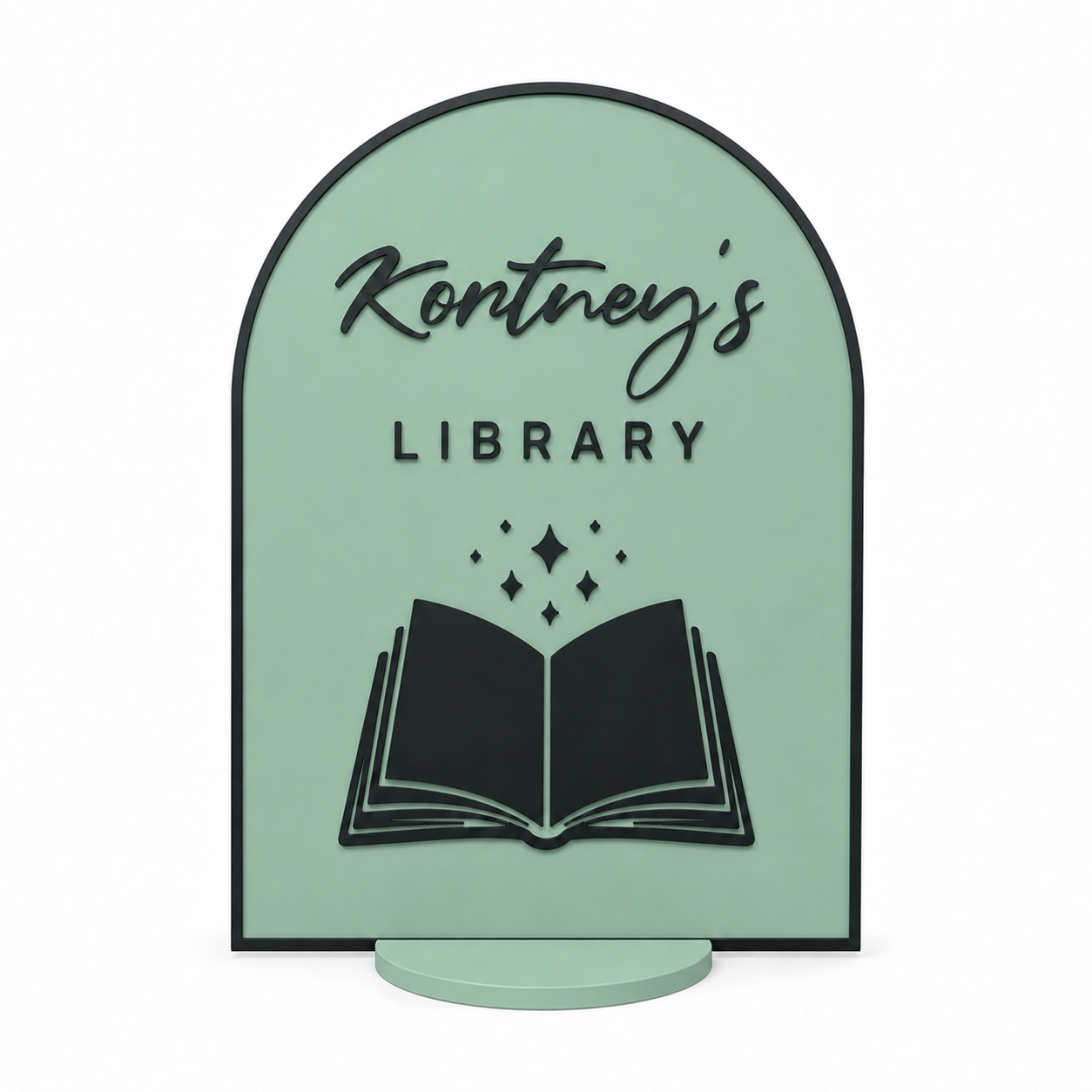 Bookish Library Sign 🪧