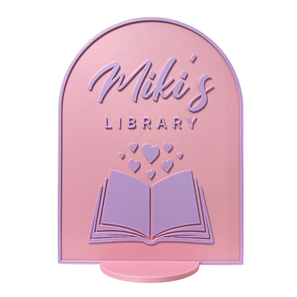 Bookish Library Sign 🪧