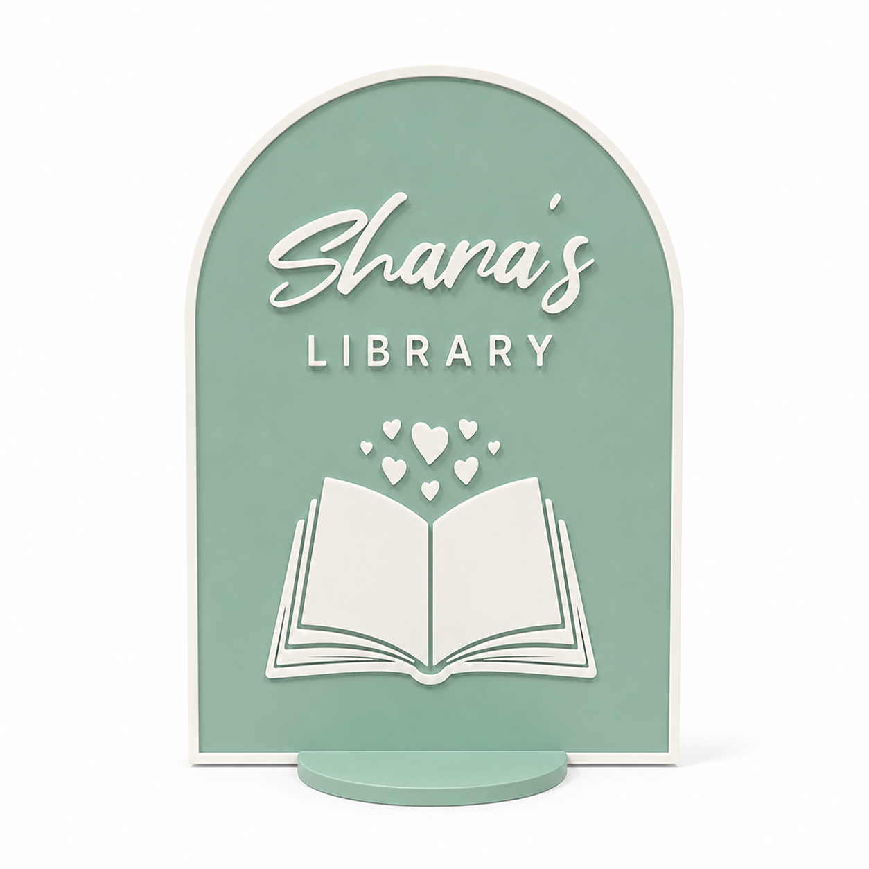 Bookish Library Sign 🪧