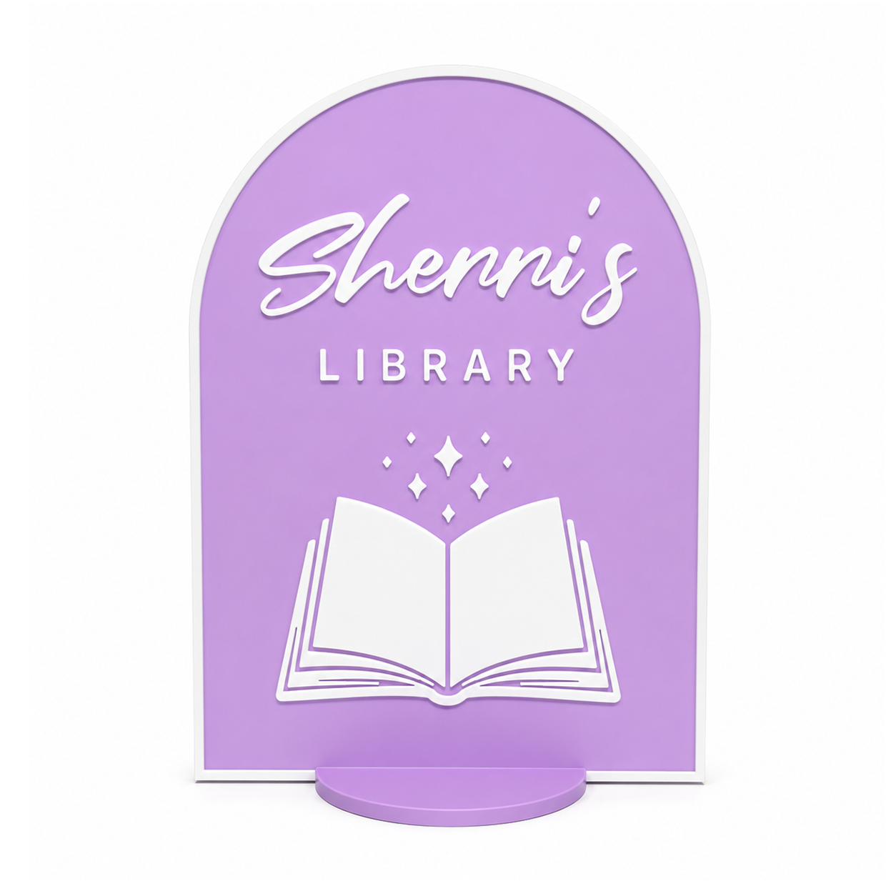 Bookish Library Sign 🪧