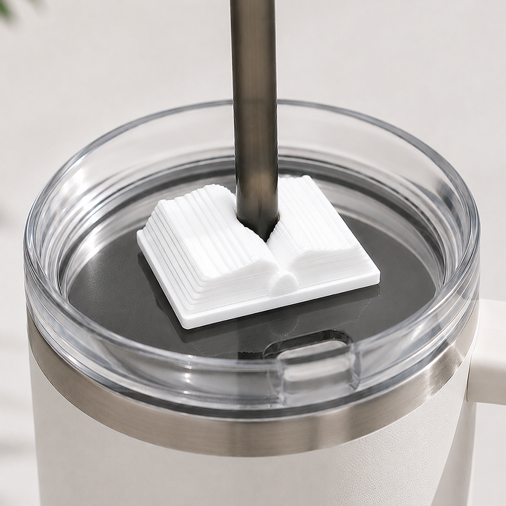 Book Straw Topper 🥤